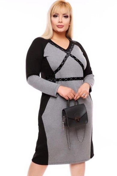 Stilinga pilka suknelė