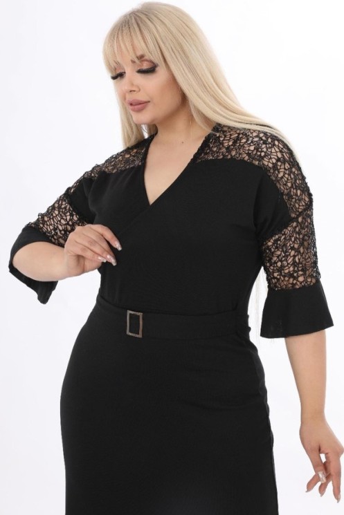 Juoda elegantiška suknelė 2