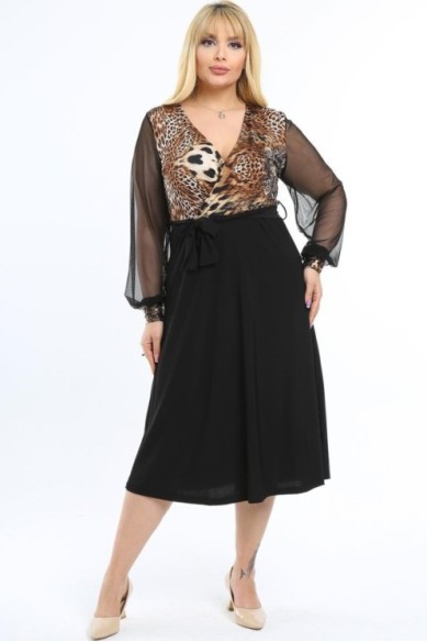 Elegantiška suknelė su dirželiu