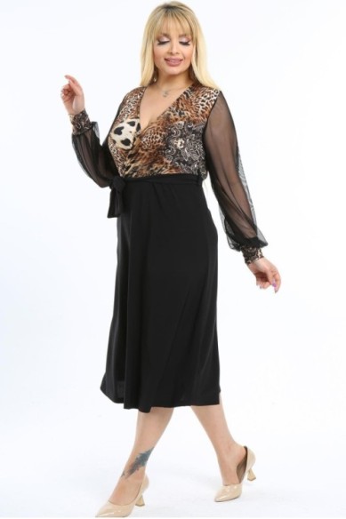 Elegantiška suknelė su dirželiu