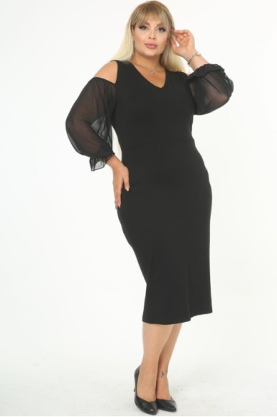 Elegantiška juoda suknelė