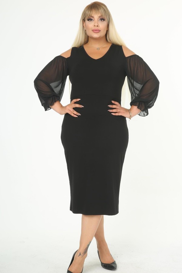 Elegantiška juoda suknelė
