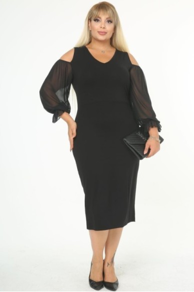 Elegantiška juoda suknelė