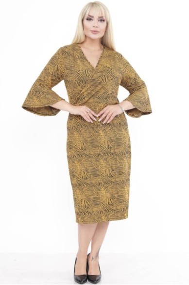 Marga geltona suknelė